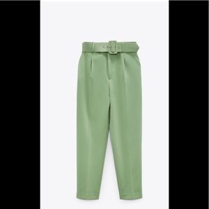 Zara Belted High Waist Pants